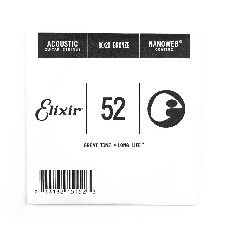 Shop Elixir NANOWEB Bronze Single Acoustic Guitar Strings Strings Direct