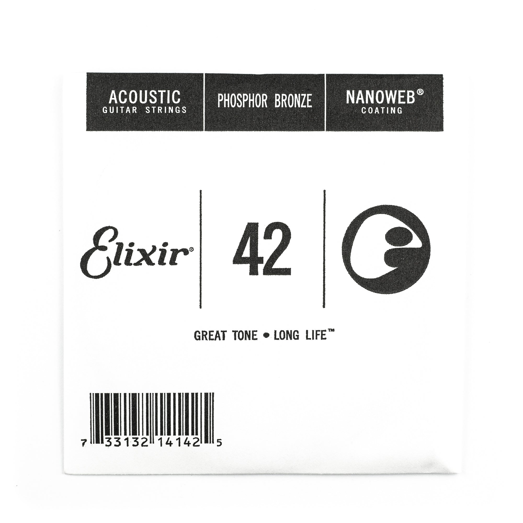 Elixir Nanoweb Phosphor Bronze 42 (.042”) Acoustic Guitar Single String
