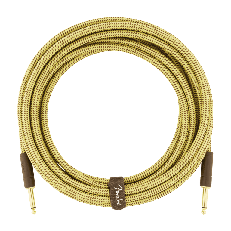 Fender Deluxe Series Tweed Instrument Cable, 10' (3m), Straight-Straight