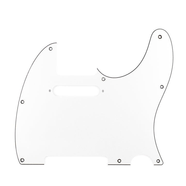Fender American Standard Telecaster Pickguard, 3-Ply White