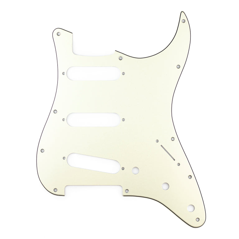 Fender Modern-Style Stratocaster Pickguard, 3-Ply Parchment