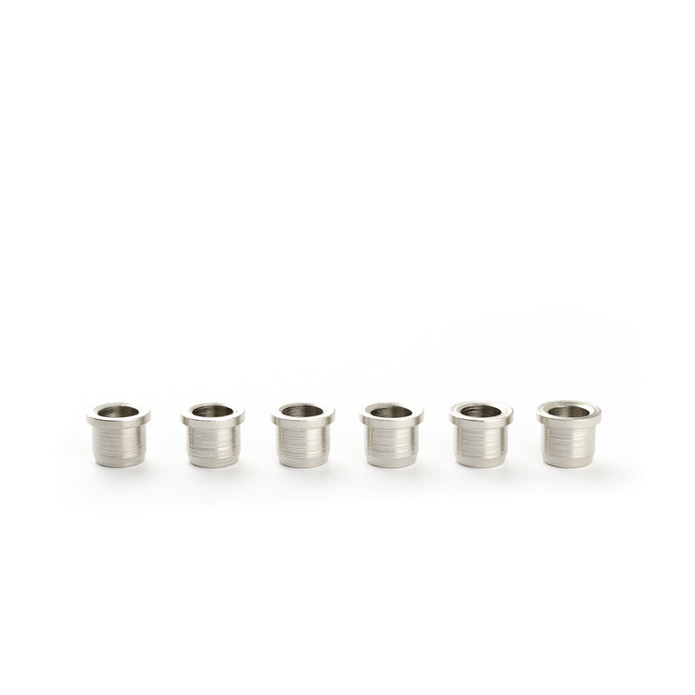 Fender American Standard Telecaster String Ferrules, Chrome, 6-Pack