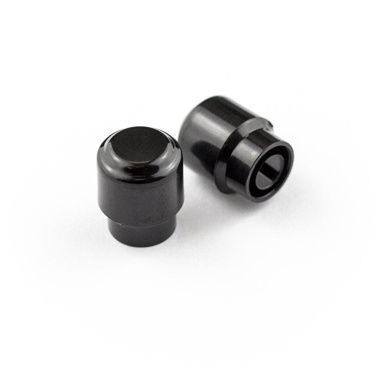 Fender Telecaster Barrel-Style Black Switch Tips, 2-Pack