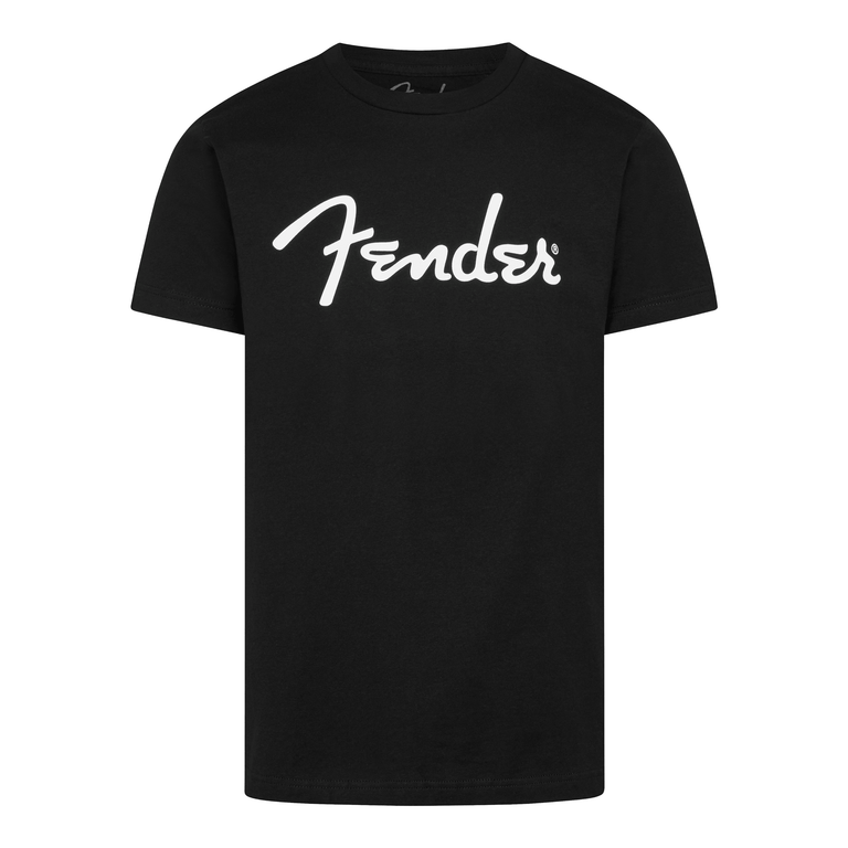 Fender Spaghetti Logo Short Sleeve T-Shirt, Black