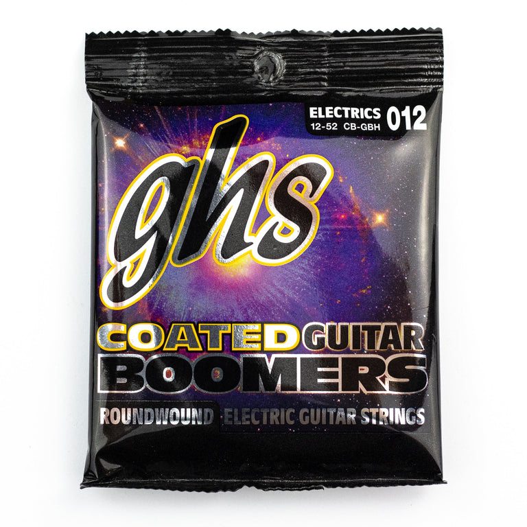 GHS Coated CB-GBH Boomers Nickel-Plated Steel 12-52 Electric Guitar Strings, Heavy