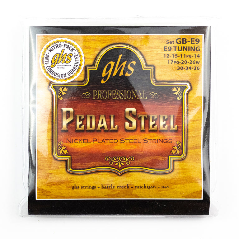 GHS Boomers GB-E9 Roundwound Pedal Strings Strings 12-36 E9th