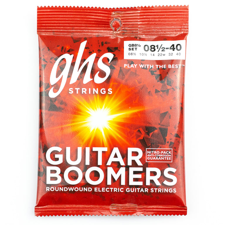 GHS Boomers Dynamite Nickel Alloy 8.5-40 Electric Guitar Strings, Extra Extra Light