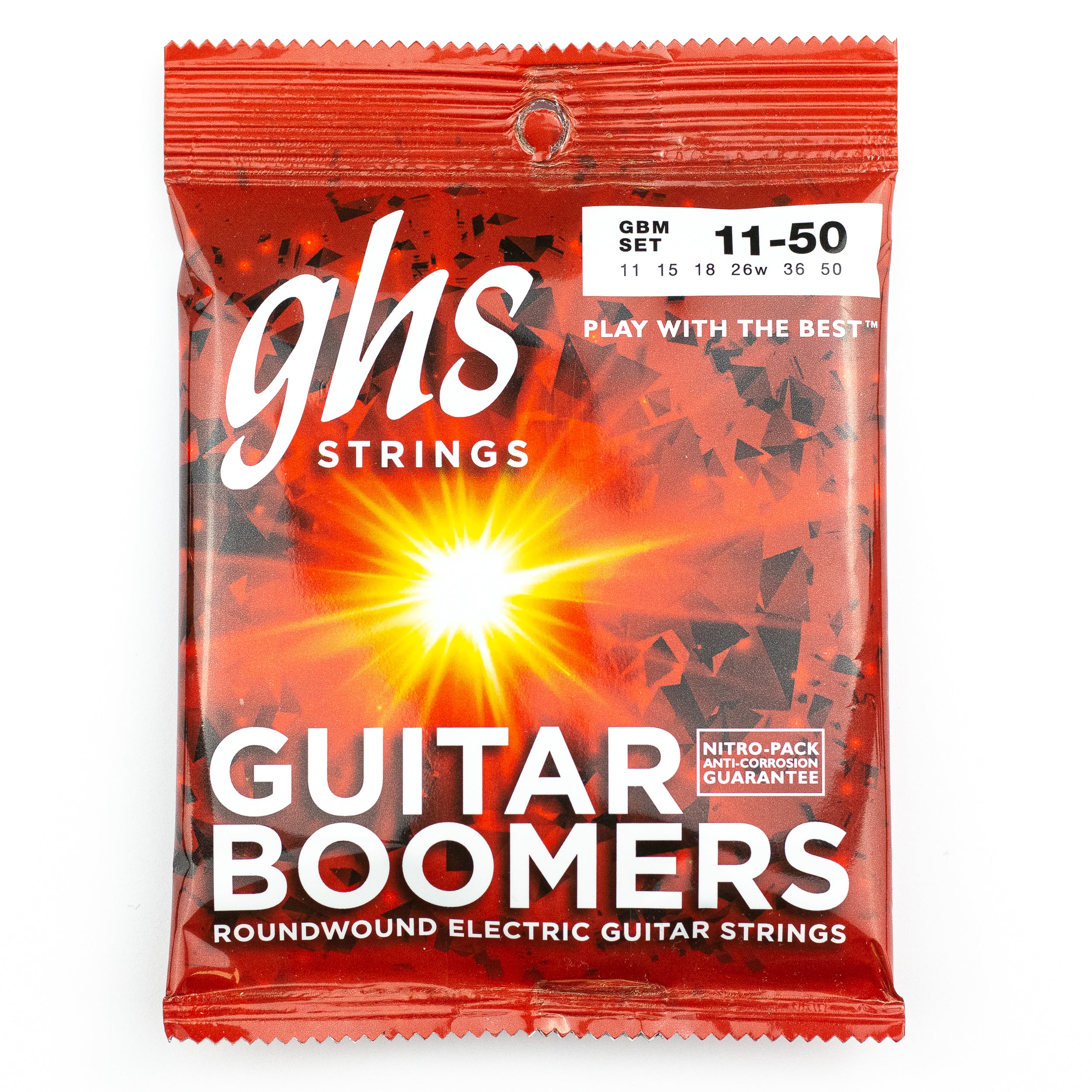 GHS Boomers Dynamite Nickel Alloy 11-50 Electric Guitar Strings, Medium
