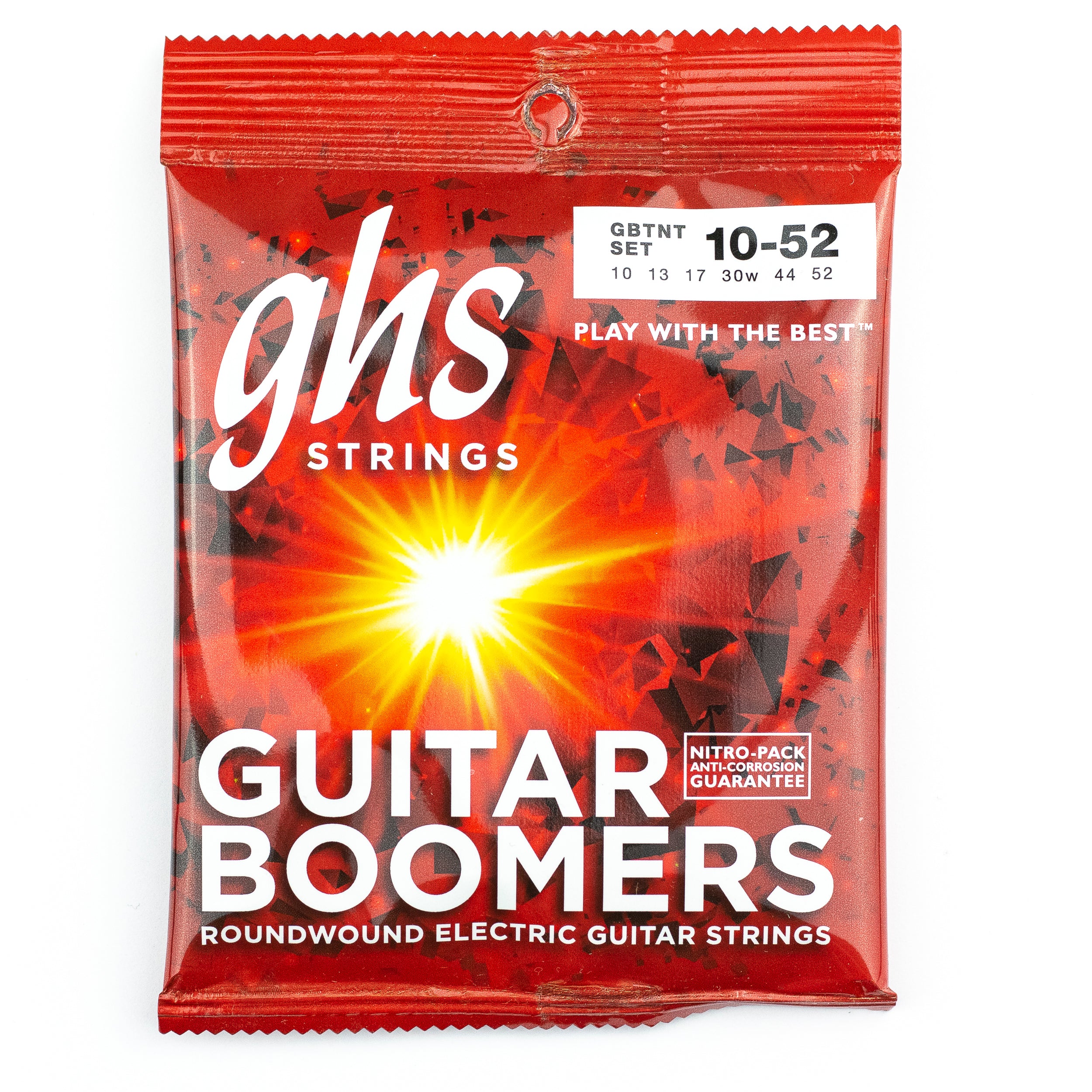 GHS Boomers Dynamite Nickel Alloy 10-52 Electric Guitar Strings, Thick & Thin