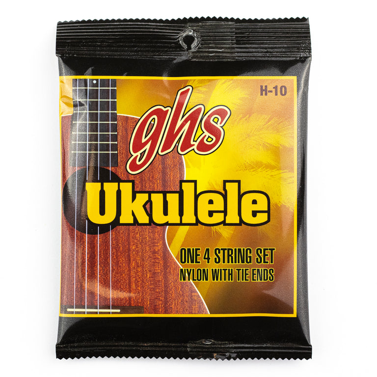 GHS Hawaiian Ukulele H-10 Black Nylon Ukulele Strings 25-32-36-28