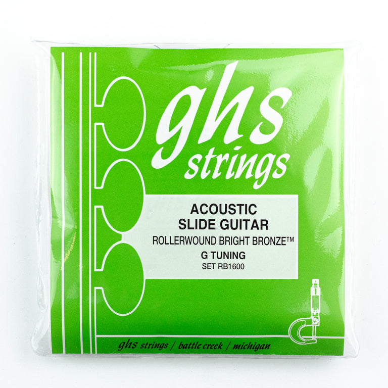 GHS Bright Bronze Rollerwound 15-54 Resonator Acoustic Guitar Strings