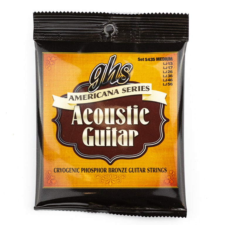 GHS Americana Phosphor Bronze 13-56 Acoustic Guitar Strings, Medium