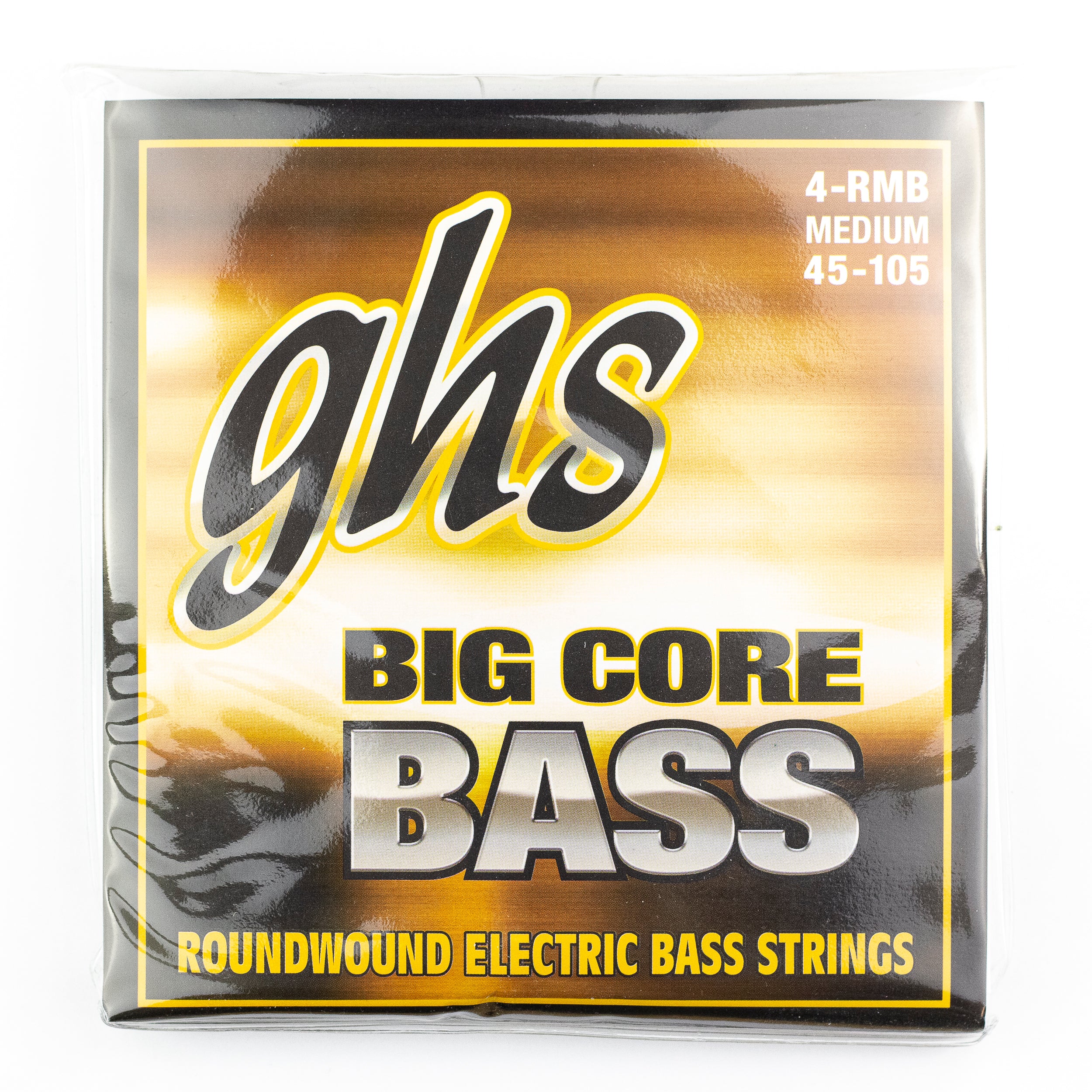 GHS Big Core Bass Nickel-Iron Wound 45-105 Bass Guitar Strings, Long Scale [4RMB]