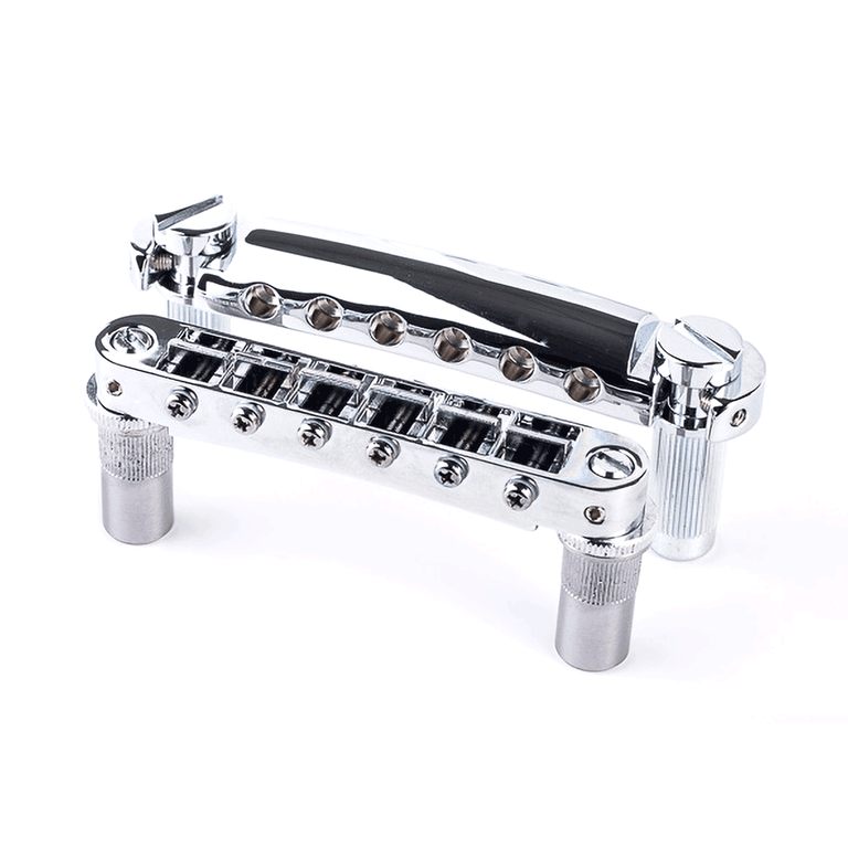 TonePros LPM02-C Metric Tuneomatic Bridge & Tailpiece Set, Chrome