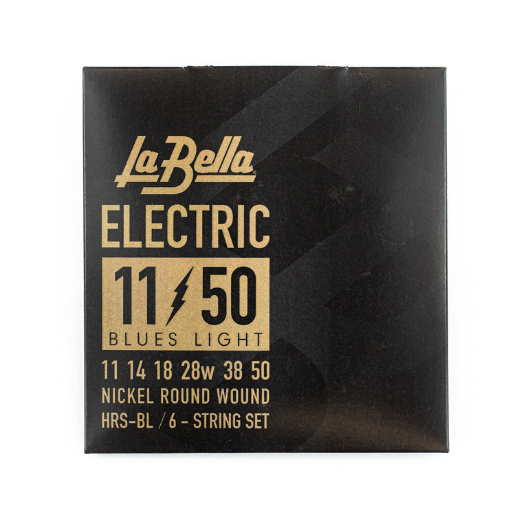 La Bella HRS Nickel-Plated 11-50 Electric Guitar Strings, Blues Light