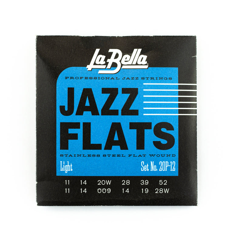 La Bella Electric Guitar Stainless Steel Flatwound 12-String 11-52 Gauge