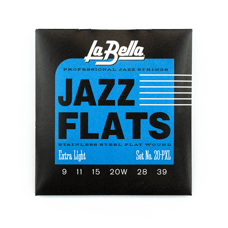 La Bella 20PXL Jazz Flats 9-39 Stainless Steel Electric Guitar Strings