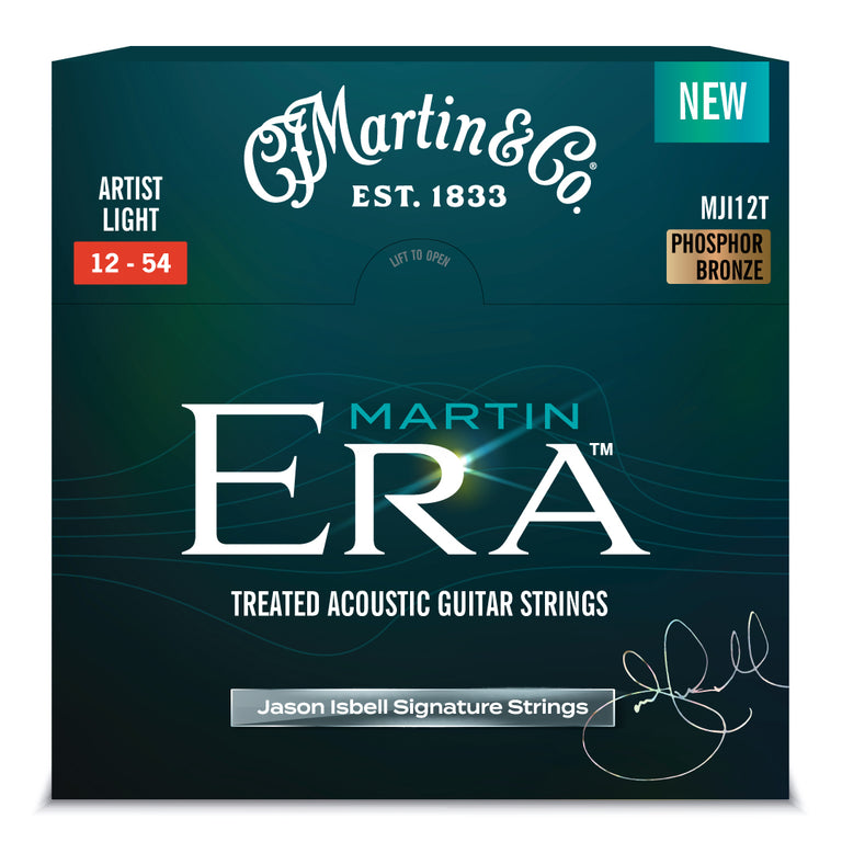 Martin ERA Phosphor Bronze 12-54 Acoustic Guitar Strings, Jason Isbell