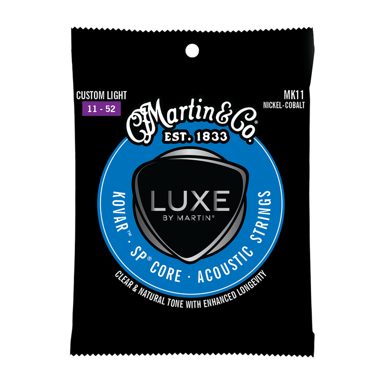 Martin LUXE Kovar Nickel-Cobalt 11-52 Acoustic Guitar Strings