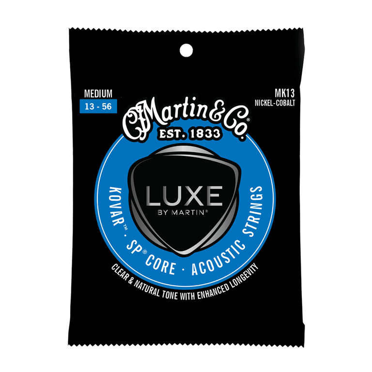 Martin LUXE Kovar Nickel-Cobalt 13-56 Acoustic Guitar Strings