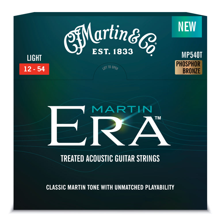 Martin ERA Phosphor Bronze 12-54 Acoustic Guitar Strings, Light