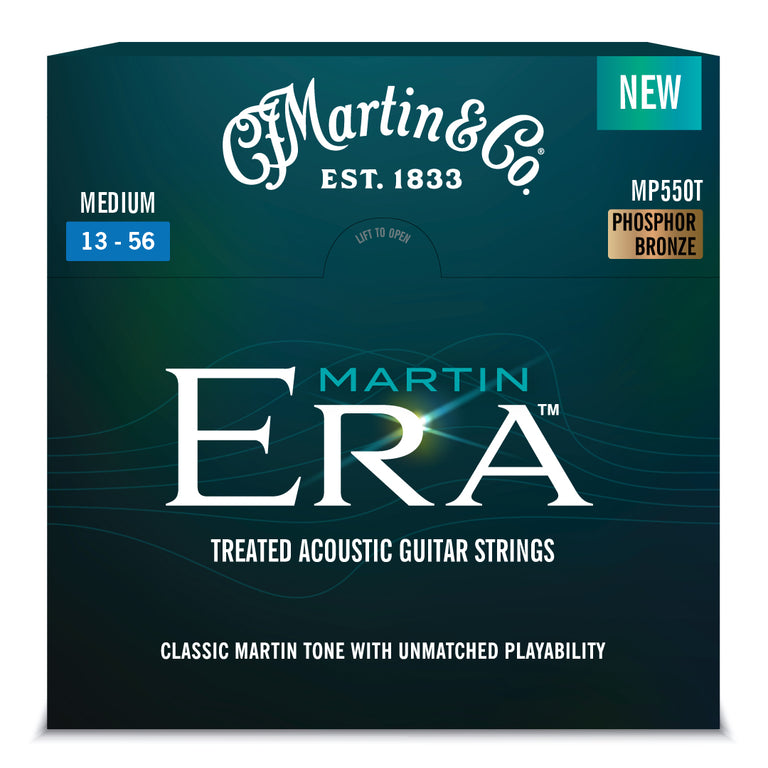 Martin ERA Phosphor Bronze 13-56 Acoustic Guitar Strings, Medium