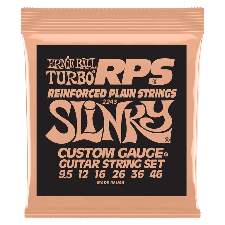 Ernie Ball 2243 RPS Nickel Turbo Slinky 9.5-46 Electric Guitars Strings