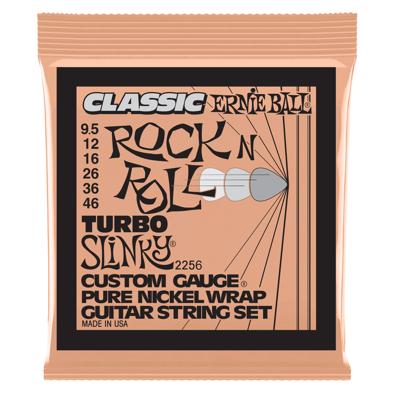 Ernie Ball Classic Pure Nickel Turbo Slinky 9.5-46 Electric Guitar Strings [2256]
