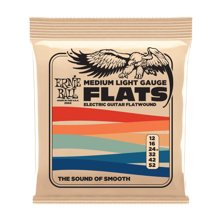 Ernie Ball FLATS Flatwound Stainless Steel 12-52 Electric Guitar Strings