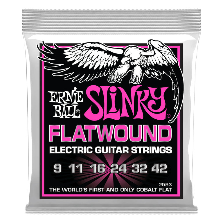 Ernie Ball Super Slinky Flatwound 9-42 Electric Guitar Strings