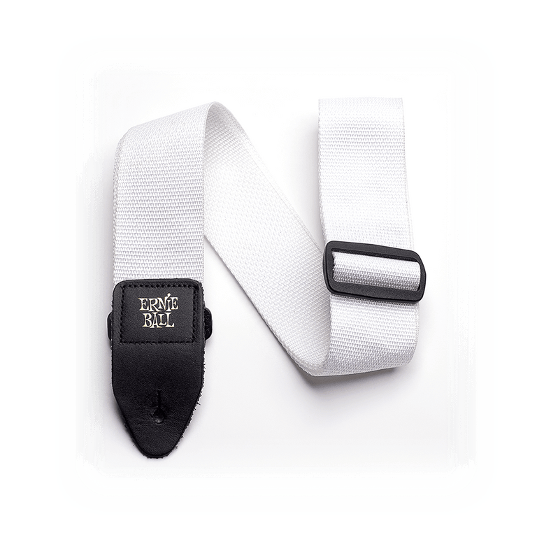 Ernie Ball Polypro Guitar Strap, White