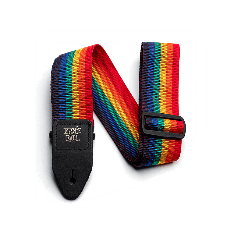 Ernie Ball Polypro Guitar Strap, Rainbow