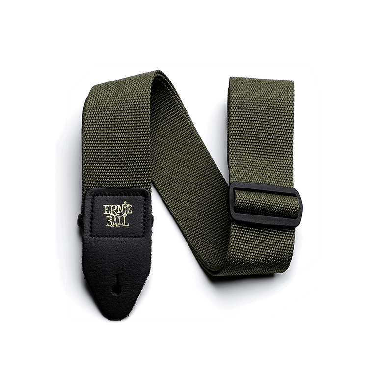 Ernie Ball Polypro Guitar Strap, Olive Green