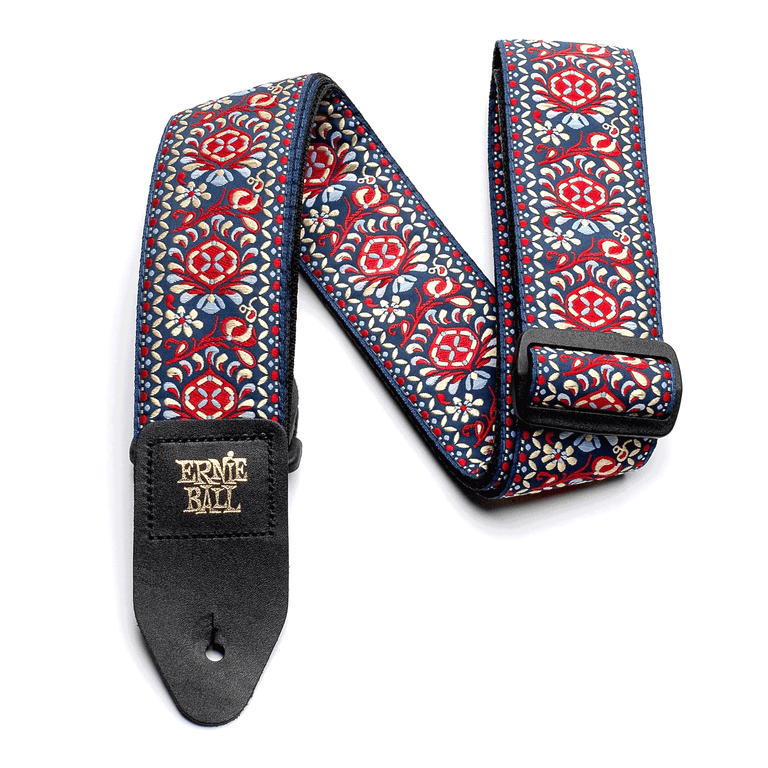 Ernie Ball Polypro Jacquard Guitar Strap, Royal Bloom