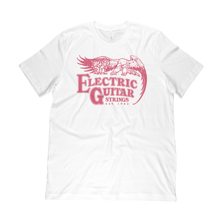 Ernie Ball ELECTRIC GUITAR STRINGS EST. 1962 Unisex T-Shirt, White