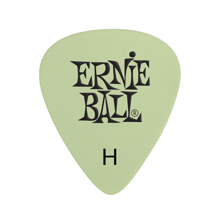 Ernie Ball Super Glow Cellulose Guitar Picks, Heavy, 12-Pack