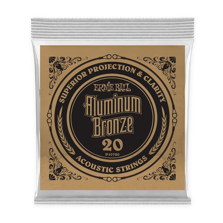 Ernie Ball Aluminium Bronze .020w Acoustic Guitar Single String