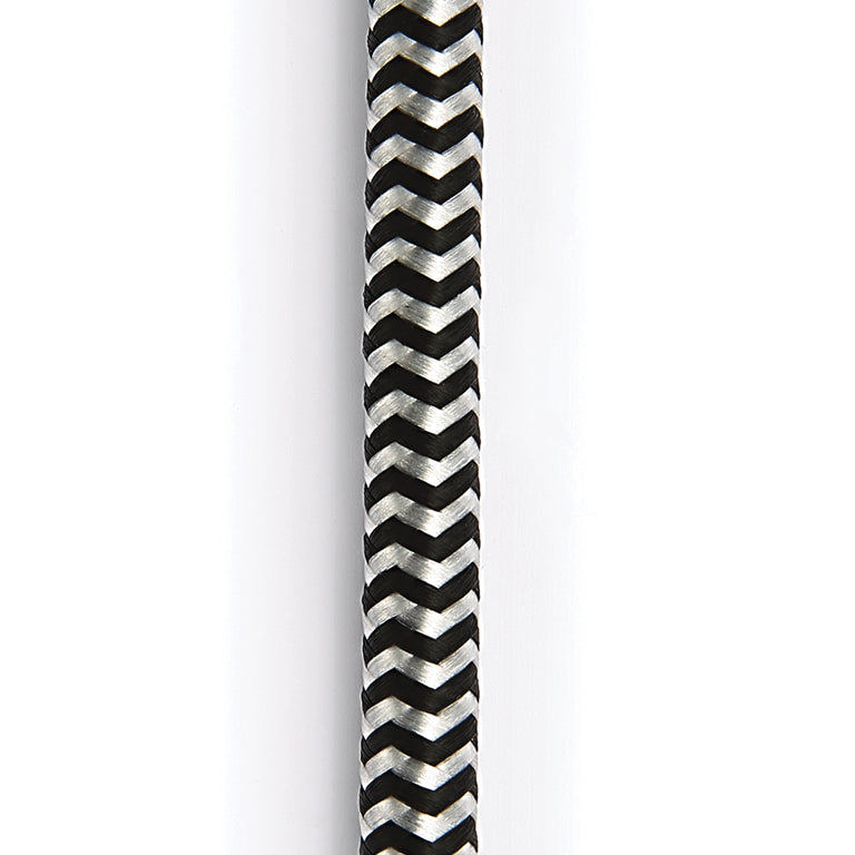 D'Addario Custom Series Braided 10' Instrument Cable, Grey