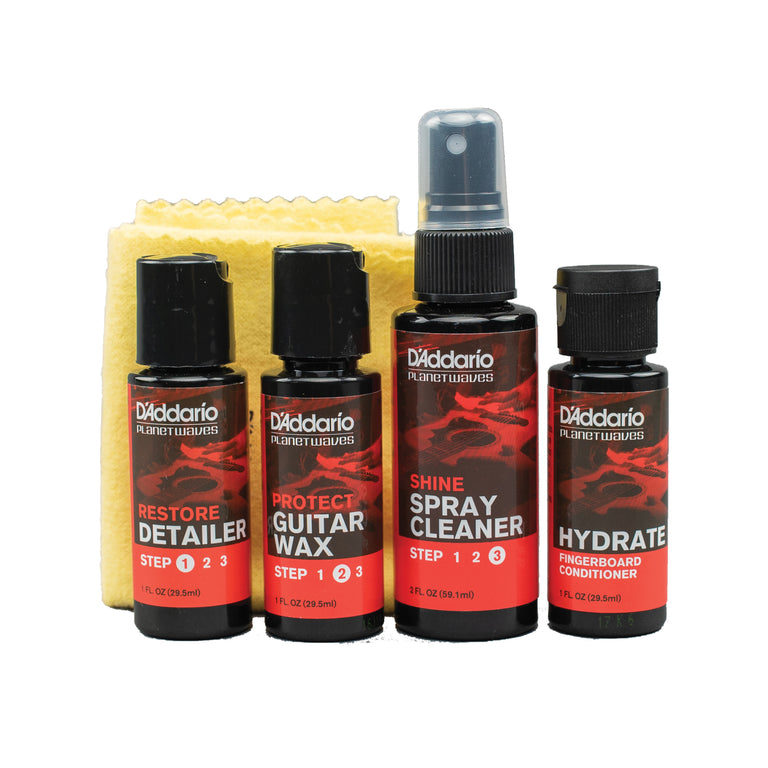D'Addario Instrument & Guitar Care Essentials Kit