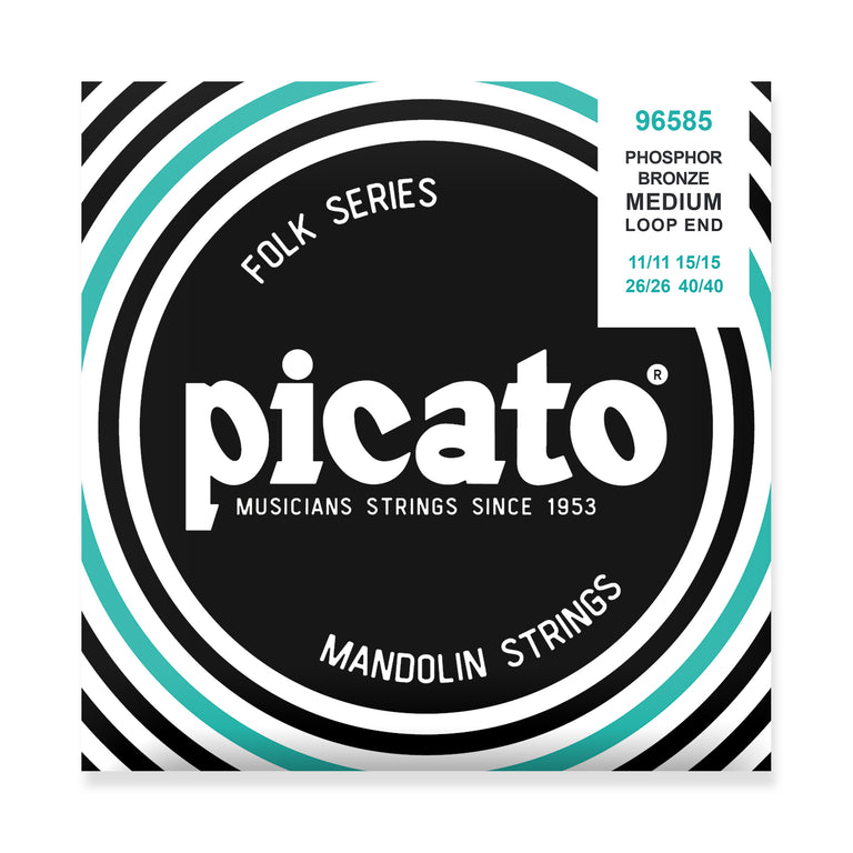 Picato Phosphor Bronze 11-40 Mandolin Strings, Loop End