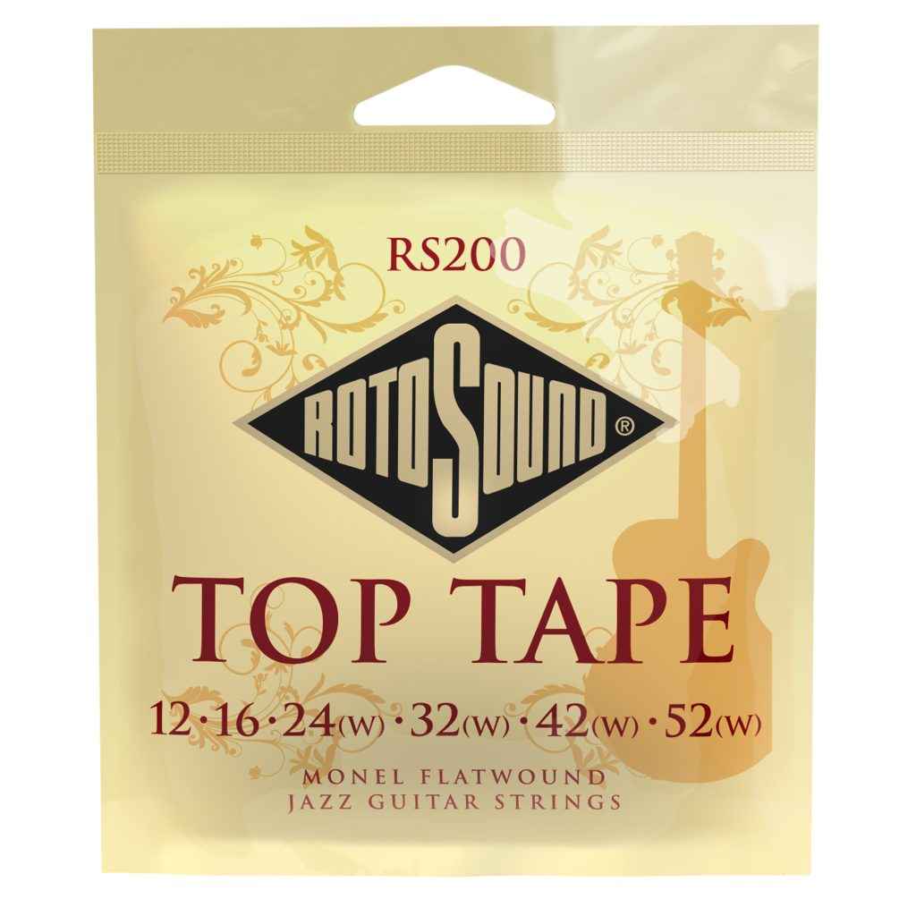 Rotosound RS200 Top Tape Monel Flatwound 12-52 Electric Guitar Strings