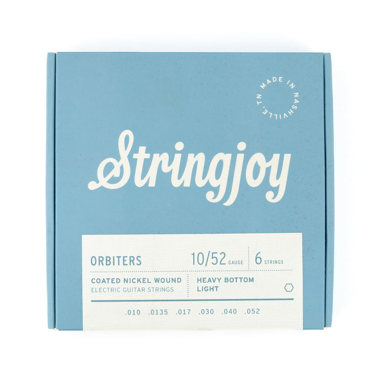 Stringjoy Orbiters Coated Nickel Wound 10-52 Electric Guitar Strings