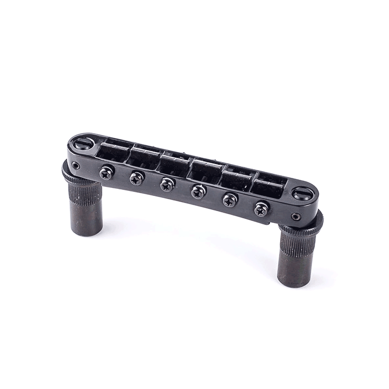 TonePros LPM02-B Metric Tuneomatic Bridge & Tailpiece Set, Black