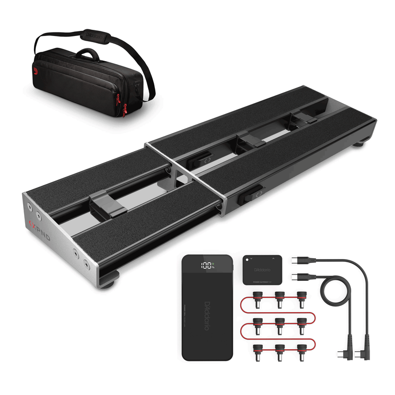 D'Addario XPND 1 Pedalboard, Case, and Power Bundle