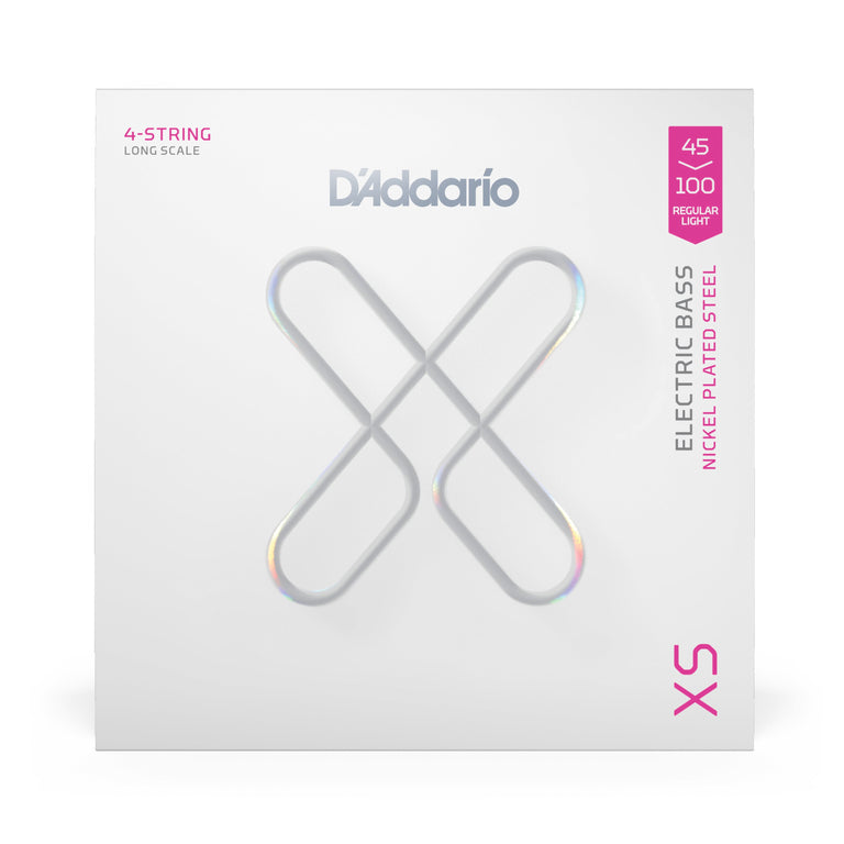 D'Addario XS Nickel 45-100 Bass Guitar Strings, Long Scale