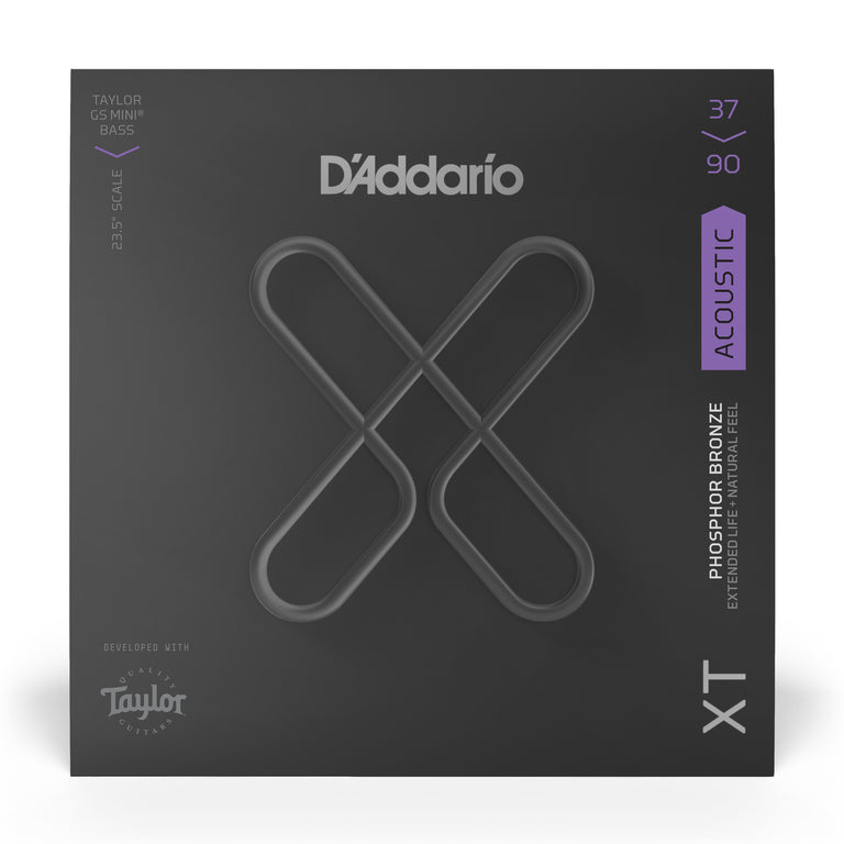 D'Addario XT Phosphor Bronze 37-90 Taylor GS Mini Acoustic Bass Strings