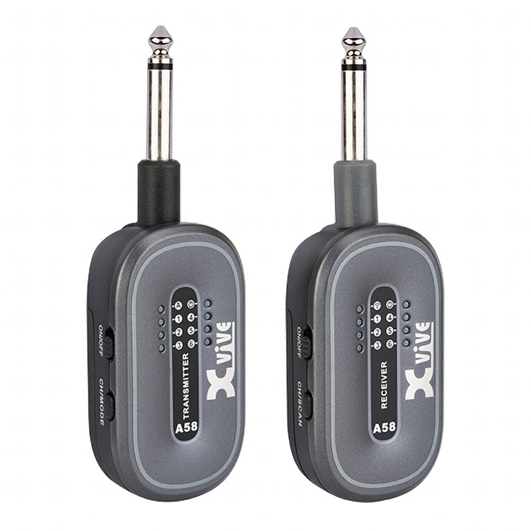 Xvive A58 Guitar Wireless System, 5.8GHz, Grey