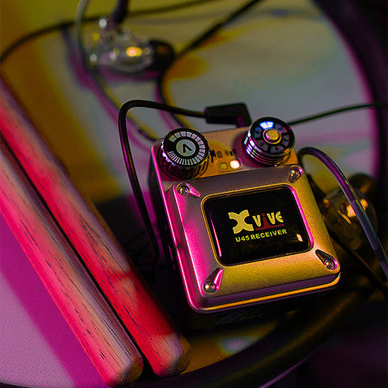 Xvive U45-BLK In-Ear Monitor Wireless System, Black