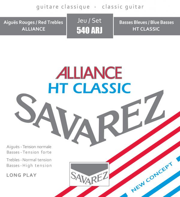 Savarez 540ARJ Alliance HT Classical Guitar Strings, Mixed-High Tension