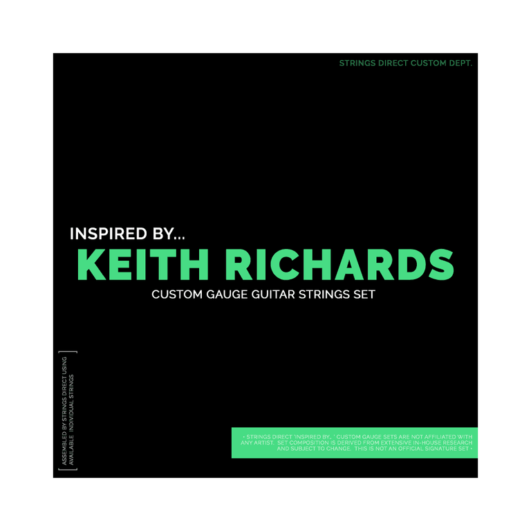 Inspired by Keith Richards Custom Gauge 11-42 Electric Guitar Strings 5-String
